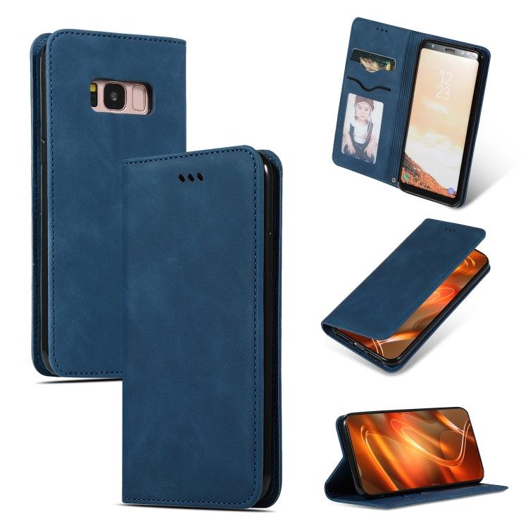 Retro Skin Feel Business Magnetic Horizontal Flip Leather Case for Samsung Galaxy S8, For Galaxy S8