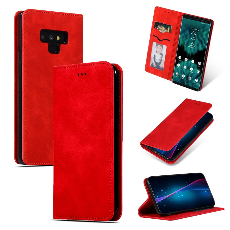 Retro Skin Feel Business Magnetic Horizontal Flip Leather Case for Samsung Galaxy NOTE 9三星, For Galaxy Note 9