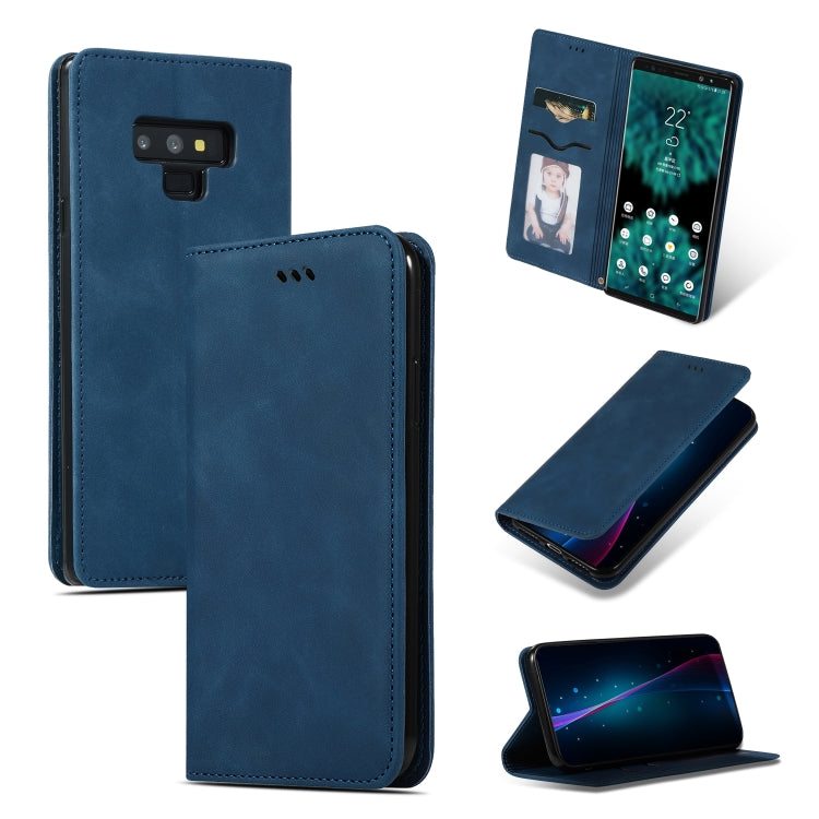 Retro Skin Feel Business Magnetic Horizontal Flip Leather Case for Samsung Galaxy NOTE 9三星, For Galaxy Note 9