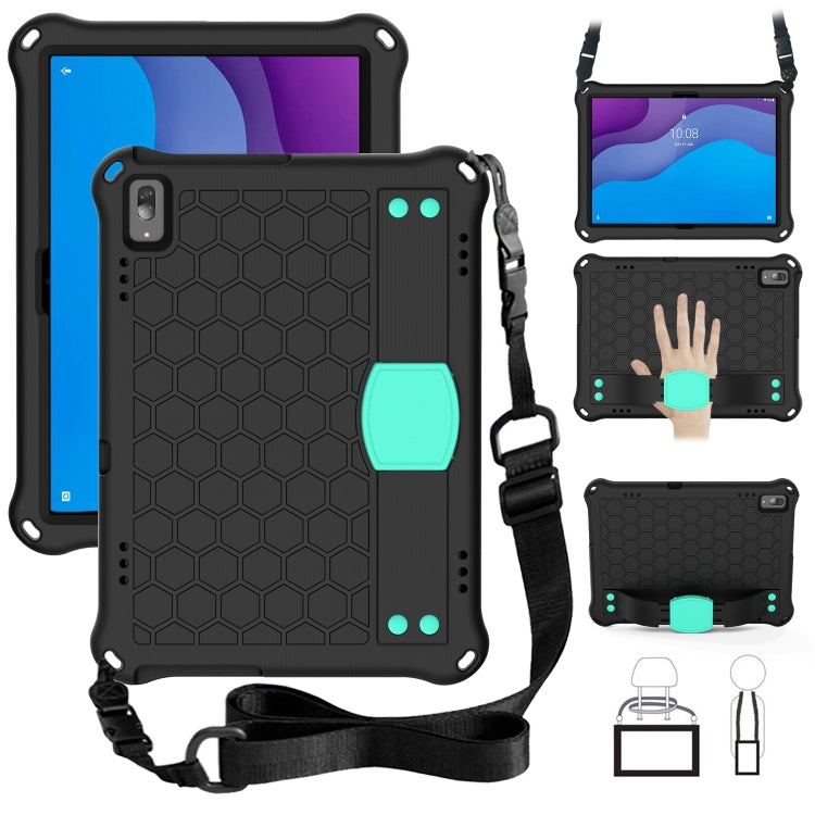 Honeycomb Design EVA + PC Material Four Corner Anti Falling Flat Protective Shell with Strap, For Lenovo Tab M10 TB-X505X/F, For Lenovo Smart Tab M10 TB-605F, For Lenovo Smart Tab M10 TB-606F, For Lenovo Tab P10 TB-X705F/L, For Lenovo Tab E10 TB-X104F ...