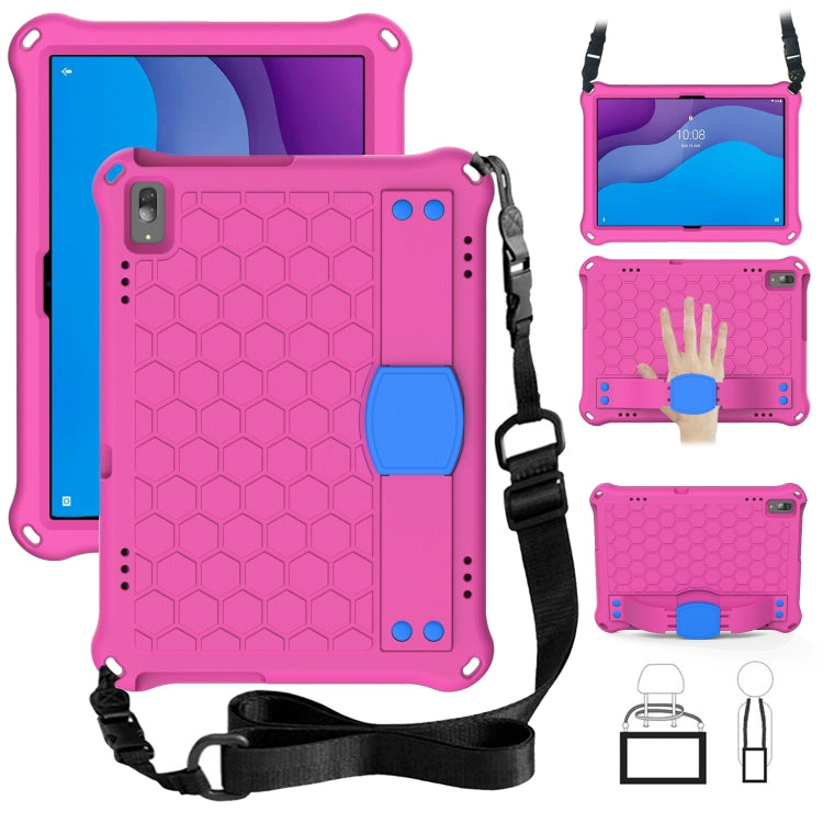 Honeycomb Design EVA + PC Material Four Corner Anti Falling Flat Protective Shell with Strap, For Lenovo Tab M10 TB-X505X/F, For Lenovo Smart Tab M10 TB-605F, For Lenovo Smart Tab M10 TB-606F, For Lenovo Tab P10 TB-X705F/L, For Lenovo Tab E10 TB-X104F ...