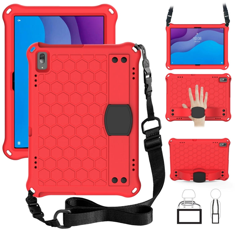 Honeycomb Design EVA + PC Material Four Corner Anti Falling Flat Protective Shell with Strap, For Lenovo Tab M10 TB-X505X/F, For Lenovo Smart Tab M10 TB-605F, For Lenovo Smart Tab M10 TB-606F, For Lenovo Tab P10 TB-X705F/L, For Lenovo Tab E10 TB-X104F ...