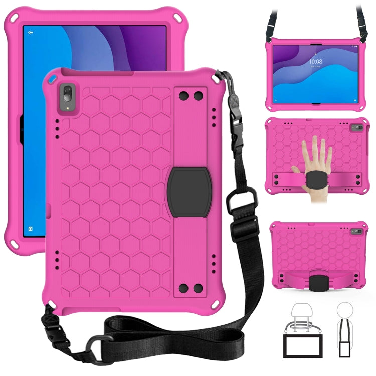 Honeycomb Design EVA + PC Material Four Corner Anti Falling Flat Protective Shell with Strap, For Lenovo Tab M10 TB-X505X/F, For Lenovo Smart Tab M10 TB-605F, For Lenovo Smart Tab M10 TB-606F, For Lenovo Tab P10 TB-X705F/L, For Lenovo Tab E10 TB-X104F ...