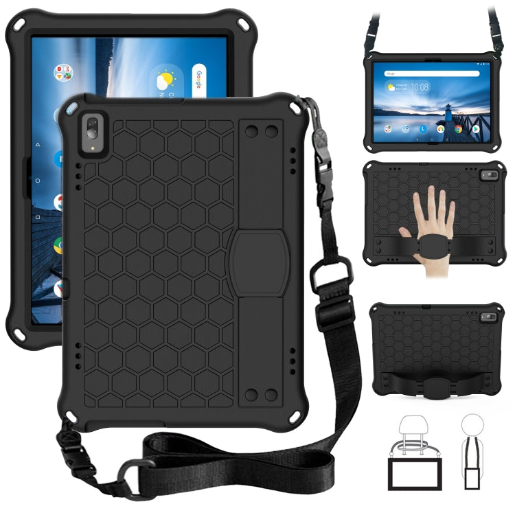 Honeycomb Design EVA + PC Material Four Corner Anti Falling Flat Protective Shell with Strap, For Lenovo Tab M10 TB-X505X/F, For Lenovo Smart Tab M10 TB-605F, For Lenovo Smart Tab M10 TB-606F, For Lenovo Tab P10 TB-X705F/L, For Lenovo Tab E10 TB-X104F ...