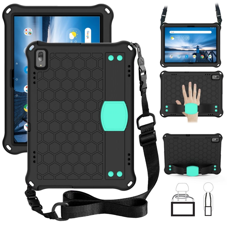 Honeycomb Design EVA + PC Material Four Corner Anti Falling Flat Protective Shell with Strap, For Lenovo Tab M10 TB-X505X/F, For Lenovo Smart Tab M10 TB-605F, For Lenovo Smart Tab M10 TB-606F, For Lenovo Tab P10 TB-X705F/L, For Lenovo Tab E10 TB-X104F ...
