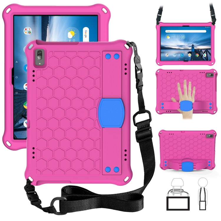Honeycomb Design EVA + PC Material Four Corner Anti Falling Flat Protective Shell with Strap, For Lenovo Tab M10 TB-X505X/F, For Lenovo Smart Tab M10 TB-605F, For Lenovo Smart Tab M10 TB-606F, For Lenovo Tab P10 TB-X705F/L, For Lenovo Tab E10 TB-X104F ...