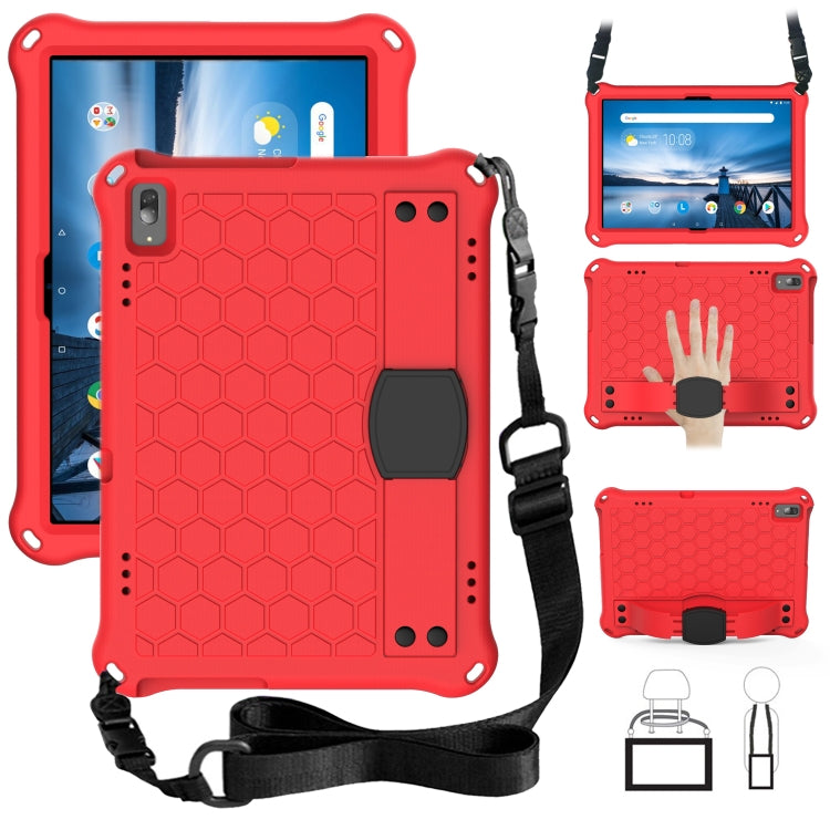 Honeycomb Design EVA + PC Material Four Corner Anti Falling Flat Protective Shell with Strap, For Lenovo Tab M10 TB-X505X/F, For Lenovo Smart Tab M10 TB-605F, For Lenovo Smart Tab M10 TB-606F, For Lenovo Tab P10 TB-X705F/L, For Lenovo Tab E10 TB-X104F ...