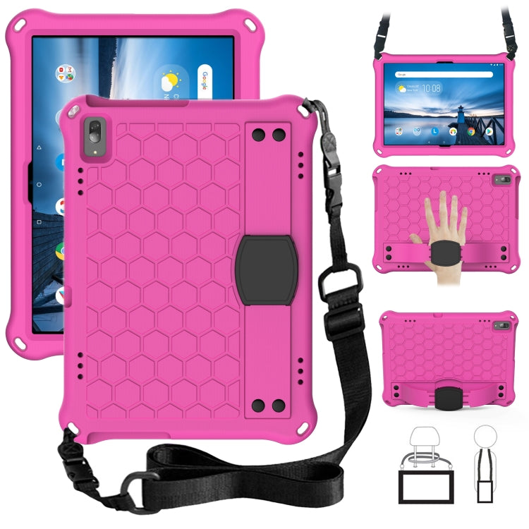 Honeycomb Design EVA + PC Material Four Corner Anti Falling Flat Protective Shell with Strap, For Lenovo Tab M10 TB-X505X/F, For Lenovo Smart Tab M10 TB-605F, For Lenovo Smart Tab M10 TB-606F, For Lenovo Tab P10 TB-X705F/L, For Lenovo Tab E10 TB-X104F ...
