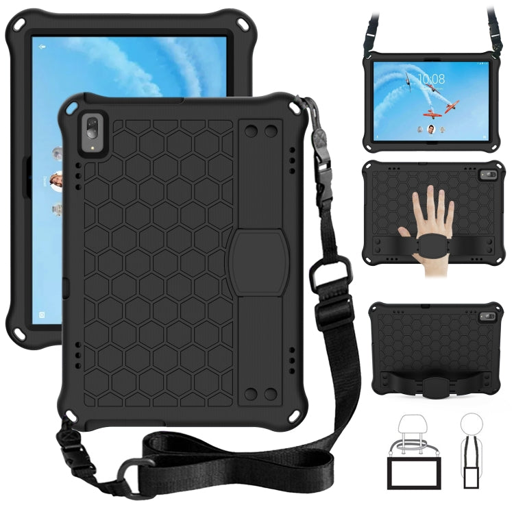 Honeycomb Design EVA + PC Material Four Corner Anti Falling Flat Protective Shell with Strap, For Lenovo Tab M10 TB-X505X/F, For Lenovo Smart Tab M10 TB-605F, For Lenovo Smart Tab M10 TB-606F, For Lenovo Tab P10 TB-X705F/L, For Lenovo Tab E10 TB-X104F ...