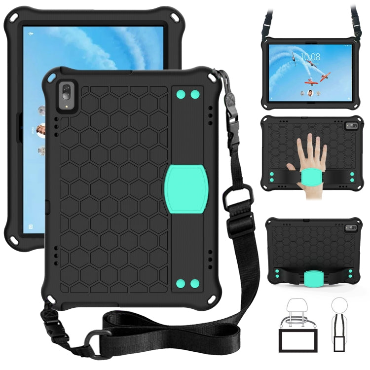Honeycomb Design EVA + PC Material Four Corner Anti Falling Flat Protective Shell with Strap, For Lenovo Tab M10 TB-X505X/F, For Lenovo Smart Tab M10 TB-605F, For Lenovo Smart Tab M10 TB-606F, For Lenovo Tab P10 TB-X705F/L, For Lenovo Tab E10 TB-X104F ...