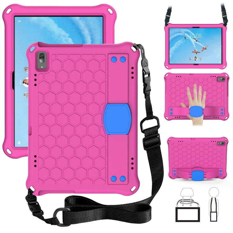Honeycomb Design EVA + PC Material Four Corner Anti Falling Flat Protective Shell with Strap, For Lenovo Tab M10 TB-X505X/F, For Lenovo Smart Tab M10 TB-605F, For Lenovo Smart Tab M10 TB-606F, For Lenovo Tab P10 TB-X705F/L, For Lenovo Tab E10 TB-X104F ...