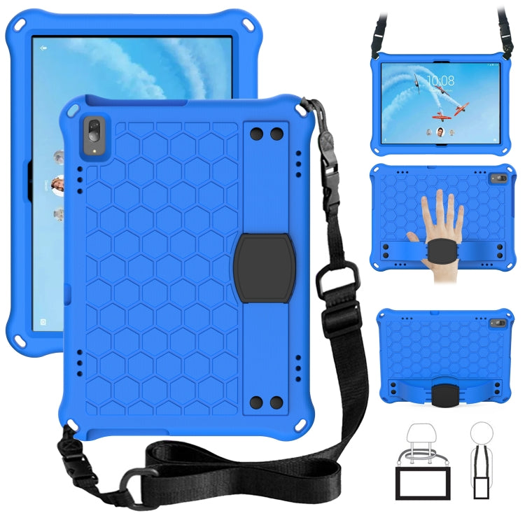 Honeycomb Design EVA + PC Material Four Corner Anti Falling Flat Protective Shell with Strap, For Lenovo Tab M10 TB-X505X/F, For Lenovo Smart Tab M10 TB-605F, For Lenovo Smart Tab M10 TB-606F, For Lenovo Tab P10 TB-X705F/L, For Lenovo Tab E10 TB-X104F ...