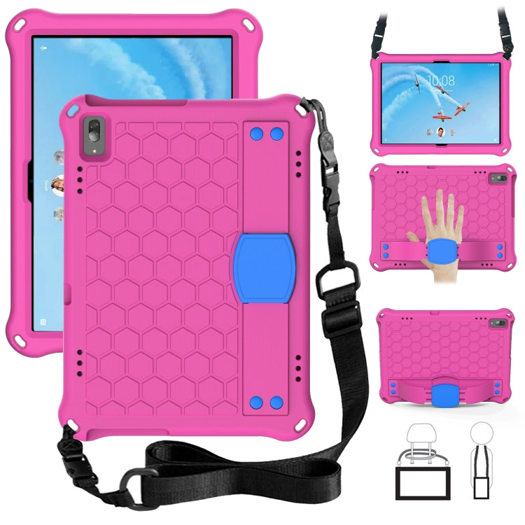 Honeycomb Design EVA + PC Material Four Corner Anti Falling Flat Protective Shell with Strap, For Lenovo Tab M10 TB-X505X/F, For Lenovo Smart Tab M10 TB-605F, For Lenovo Smart Tab M10 TB-606F, For Lenovo Tab P10 TB-X705F/L, For Lenovo Tab E10 TB-X104F ...