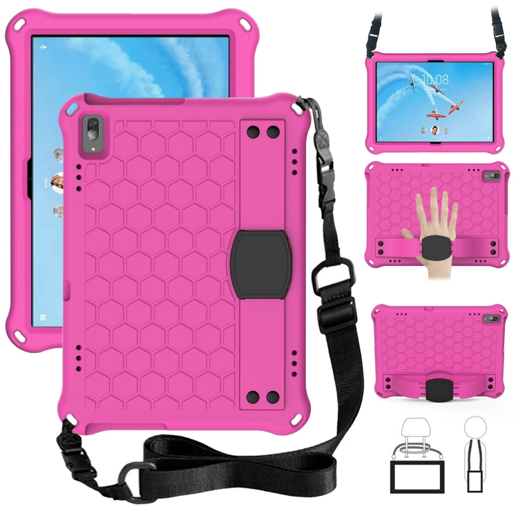Honeycomb Design EVA + PC Material Four Corner Anti Falling Flat Protective Shell with Strap, For Lenovo Tab M10 TB-X505X/F, For Lenovo Smart Tab M10 TB-605F, For Lenovo Smart Tab M10 TB-606F, For Lenovo Tab P10 TB-X705F/L, For Lenovo Tab E10 TB-X104F ...