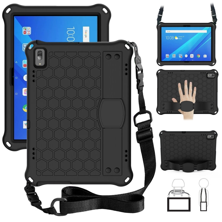 Honeycomb Design EVA + PC Material Four Corner Anti Falling Flat Protective Shell with Strap, For Lenovo Tab M10 TB-X505X/F, For Lenovo Smart Tab M10 TB-605F, For Lenovo Smart Tab M10 TB-606F, For Lenovo Tab P10 TB-X705F/L, For Lenovo Tab E10 TB-X104F ...