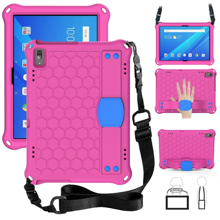 Honeycomb Design EVA + PC Material Four Corner Anti Falling Flat Protective Shell with Strap, For Lenovo Tab M10 TB-X505X/F, For Lenovo Smart Tab M10 TB-605F, For Lenovo Smart Tab M10 TB-606F, For Lenovo Tab P10 TB-X705F/L, For Lenovo Tab E10 TB-X104F ...