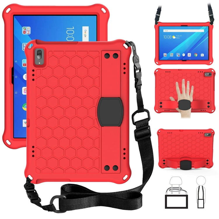 Honeycomb Design EVA + PC Material Four Corner Anti Falling Flat Protective Shell with Strap, For Lenovo Tab M10 TB-X505X/F, For Lenovo Smart Tab M10 TB-605F, For Lenovo Smart Tab M10 TB-606F, For Lenovo Tab P10 TB-X705F/L, For Lenovo Tab E10 TB-X104F ...