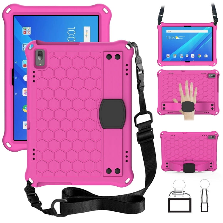 Honeycomb Design EVA + PC Material Four Corner Anti Falling Flat Protective Shell with Strap, For Lenovo Tab M10 TB-X505X/F, For Lenovo Smart Tab M10 TB-605F, For Lenovo Smart Tab M10 TB-606F, For Lenovo Tab P10 TB-X705F/L, For Lenovo Tab E10 TB-X104F ...