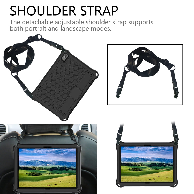Honeycomb Design EVA + PC Material Four Corner Anti Falling Flat Protective Shell with Strap, For Lenovo Tab 4 10 TB-X304F/N