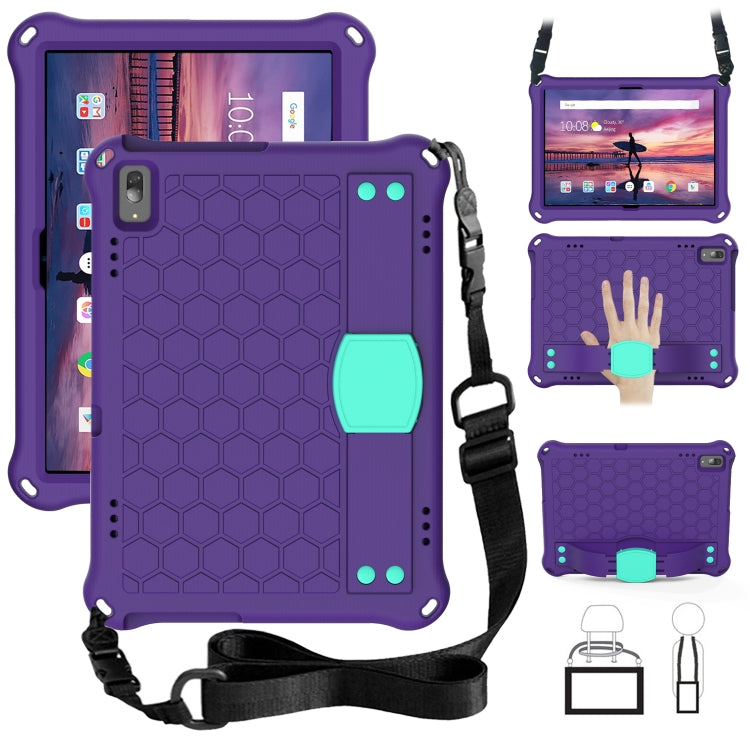 Honeycomb Design EVA + PC Material Four Corner Anti Falling Flat Protective Shell with Strap, For Lenovo Tab 4 10 TB-X304F/N