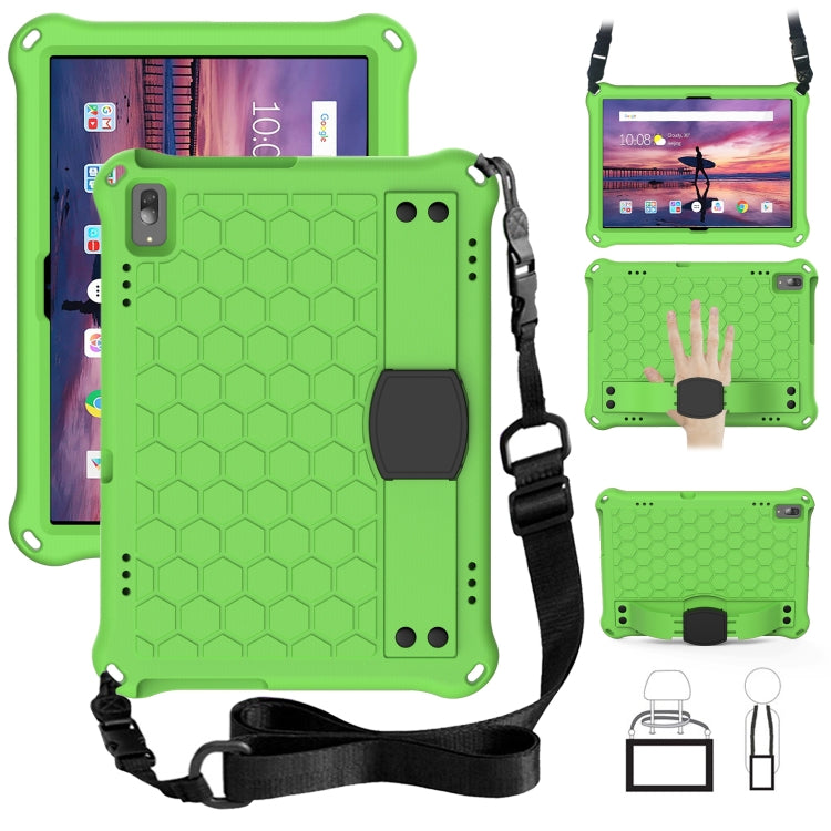 Honeycomb Design EVA + PC Material Four Corner Anti Falling Flat Protective Shell with Strap, For Lenovo Tab 4 10 TB-X304F/N