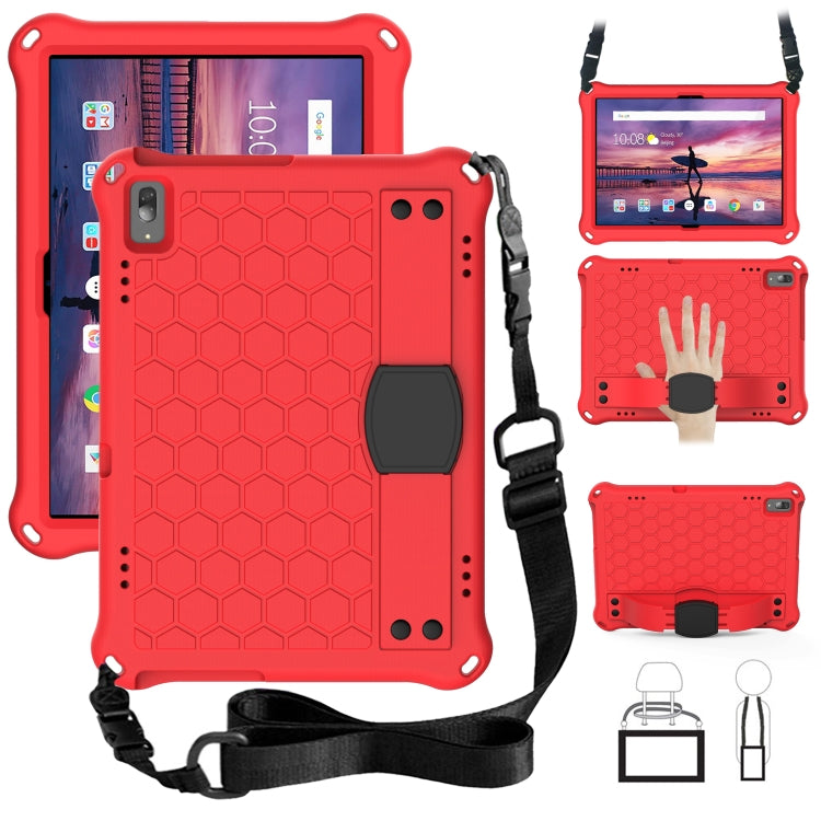 Honeycomb Design EVA + PC Material Four Corner Anti Falling Flat Protective Shell with Strap, For Lenovo Tab 4 10 TB-X304F/N