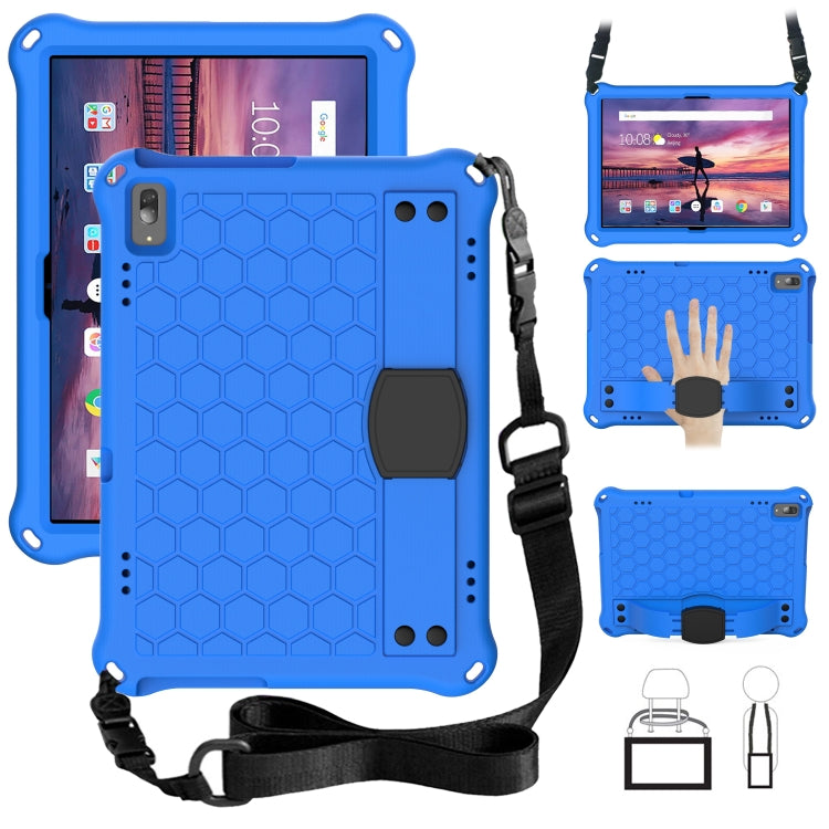 Honeycomb Design EVA + PC Material Four Corner Anti Falling Flat Protective Shell with Strap, For Lenovo Tab 4 10 TB-X304F/N