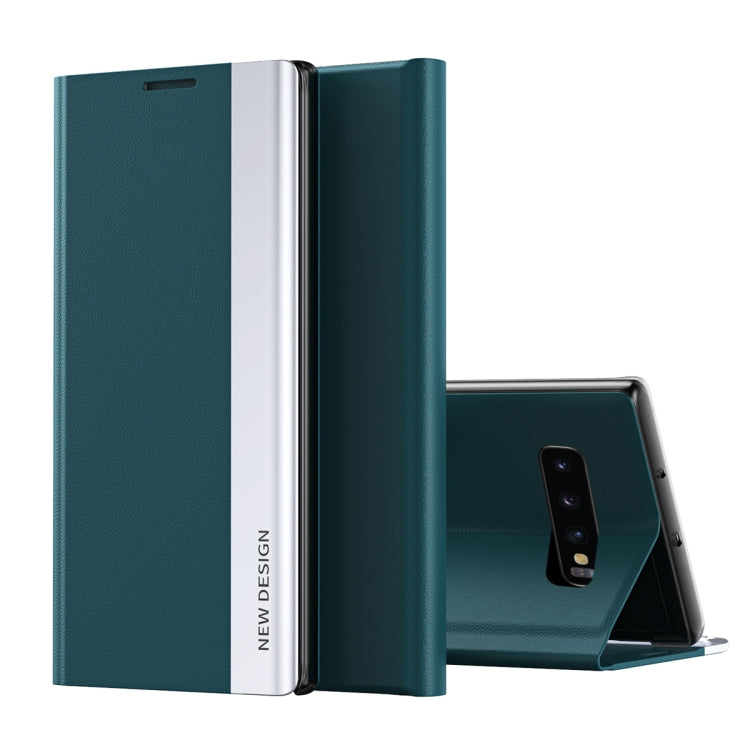 Side Electroplated Magnetic Ultra-Thin Horizontal Flip Leather Case with Holder, For Samsung Galaxy S20, For Samsung Galaxy S20 Plus, For Samsung Galaxy S20 Ultra, For Samsung Galaxy S10, For Samsung Galaxy S10 Plus, For Samsung Galaxy S8