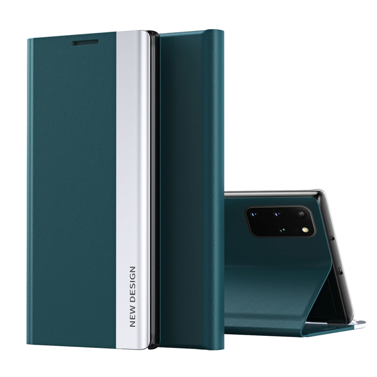 Side Electroplated Magnetic Ultra-Thin Horizontal Flip Leather Case with Holder, For Samsung Galaxy A71 4G, For Samsung Galaxy S21 FE, For Samsung Galaxy A51 5G, For Samsung Galaxy A71 5G