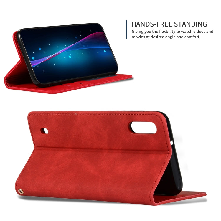 Retro Skin Feel Business Magnetic Horizontal Flip Leather Case for Samsung Galaxy M10三星, For Galaxy M10