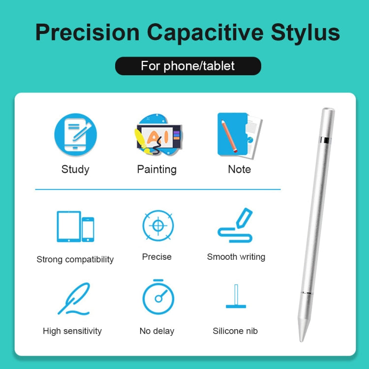 AT-26 2 in 1 Mobile Phone Touch Screen Capacitive Pen Writing Pen with 1 Pen Tip, AT-26
