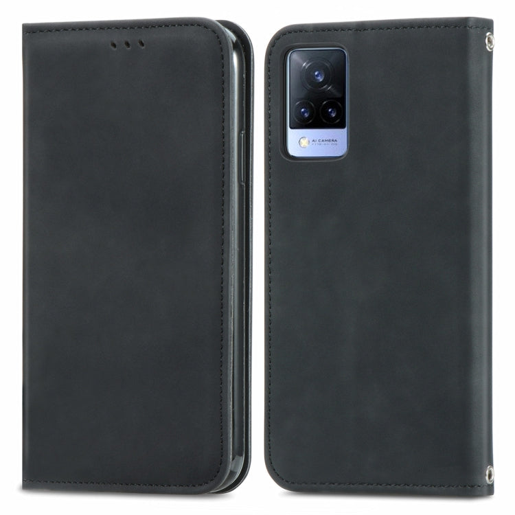 Retro Skin Feel Business Magnetic Horizontal Flip Leather Case with Holder & Card Slots & Wallet & Photo Frame, For vivo V21, For vivo V20 2021, For vivo S10/ S10 Pro, For vivo S7, For vivo S7 E, For LG Velvet 2 Pro, For Huawei Bova 8 SE Youth         ...