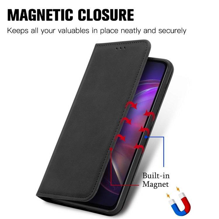 Retro Skin Feel Business Magnetic Horizontal Flip Leather Case with Holder & Card Slots & Wallet & Photo Frame, For vivo V21, For vivo V20 2021, For vivo S10/ S10 Pro, For vivo S7, For vivo S7 E, For LG Velvet 2 Pro, For Huawei Bova 8 SE Youth         ...