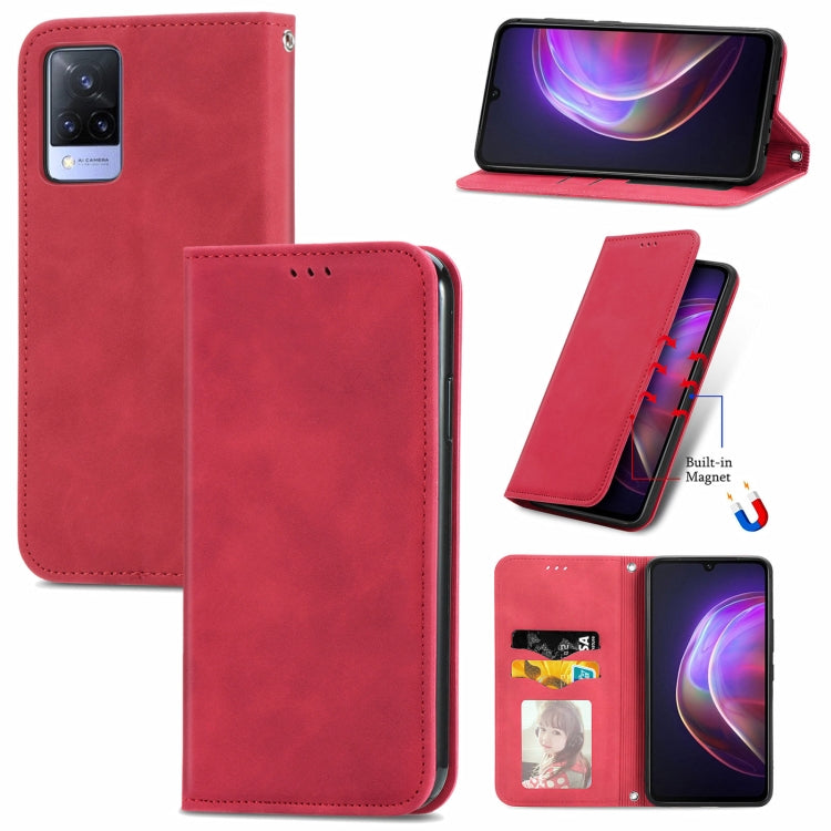 Retro Skin Feel Business Magnetic Horizontal Flip Leather Case with Holder & Card Slots & Wallet & Photo Frame, For vivo V21, For vivo V20 2021, For vivo S10/ S10 Pro, For vivo S7, For vivo S7 E, For LG Velvet 2 Pro, For Huawei Bova 8 SE Youth         ...