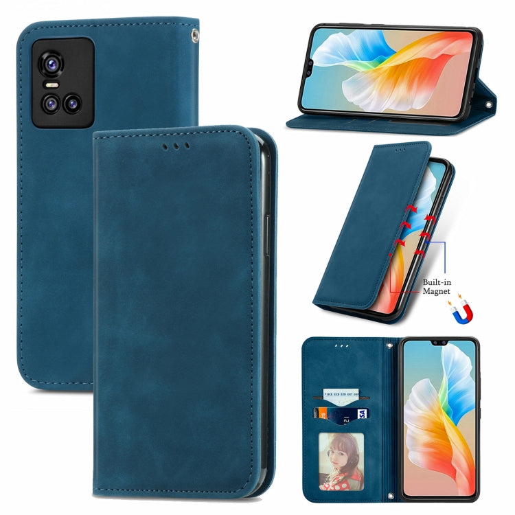 Retro Skin Feel Business Magnetic Horizontal Flip Leather Case with Holder & Card Slots & Wallet & Photo Frame, For vivo V21, For vivo V20 2021, For vivo S10/ S10 Pro, For vivo S7, For vivo S7 E, For LG Velvet 2 Pro, For Huawei Bova 8 SE Youth         ...