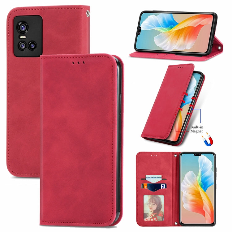 Retro Skin Feel Business Magnetic Horizontal Flip Leather Case with Holder & Card Slots & Wallet & Photo Frame, For vivo V21, For vivo V20 2021, For vivo S10/ S10 Pro, For vivo S7, For vivo S7 E, For LG Velvet 2 Pro, For Huawei Bova 8 SE Youth         ...