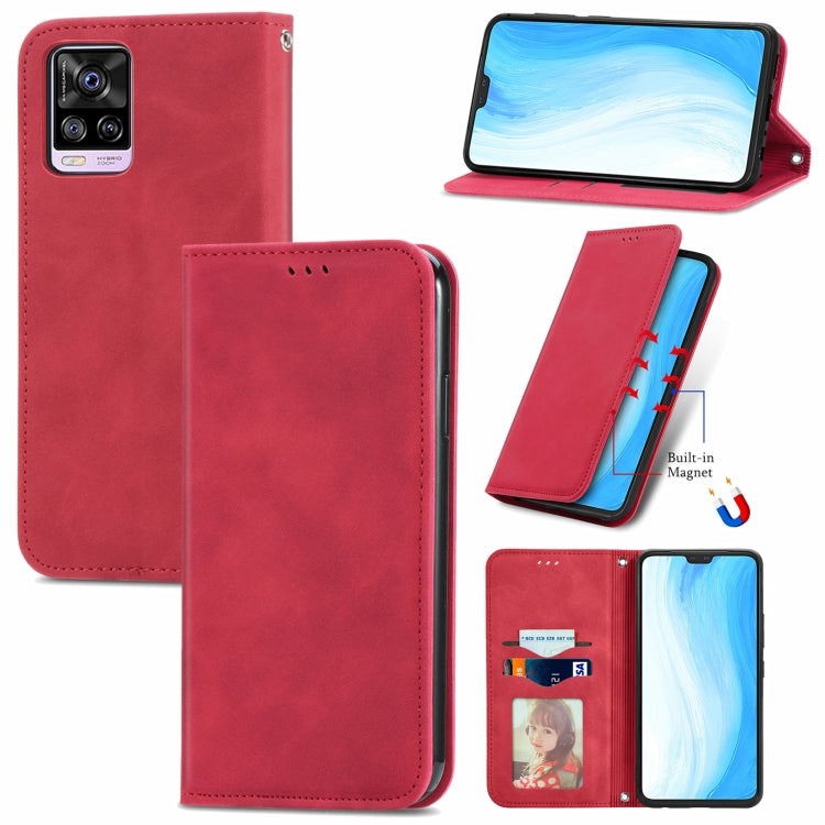 Retro Skin Feel Business Magnetic Horizontal Flip Leather Case with Holder & Card Slots & Wallet & Photo Frame, For vivo V21, For vivo V20 2021, For vivo S10/ S10 Pro, For vivo S7, For vivo S7 E, For LG Velvet 2 Pro, For Huawei Bova 8 SE Youth         ...