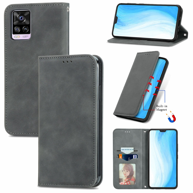 Retro Skin Feel Business Magnetic Horizontal Flip Leather Case with Holder & Card Slots & Wallet & Photo Frame, For vivo V21, For vivo V20 2021, For vivo S10/ S10 Pro, For vivo S7, For vivo S7 E, For LG Velvet 2 Pro, For Huawei Bova 8 SE Youth         ...