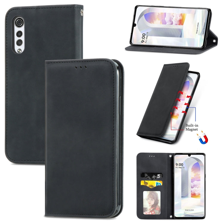 Retro Skin Feel Business Magnetic Horizontal Flip Leather Case with Holder & Card Slots & Wallet & Photo Frame, For vivo V21, For vivo V20 2021, For vivo S10/ S10 Pro, For vivo S7, For vivo S7 E, For LG Velvet 2 Pro, For Huawei Bova 8 SE Youth         ...