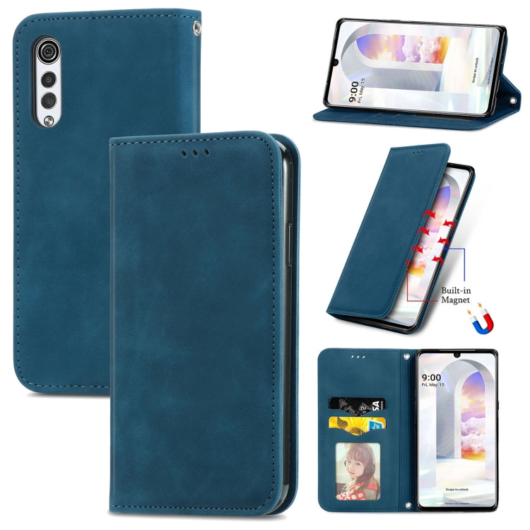 Retro Skin Feel Business Magnetic Horizontal Flip Leather Case with Holder & Card Slots & Wallet & Photo Frame, For vivo V21, For vivo V20 2021, For vivo S10/ S10 Pro, For vivo S7, For vivo S7 E, For LG Velvet 2 Pro, For Huawei Bova 8 SE Youth         ...