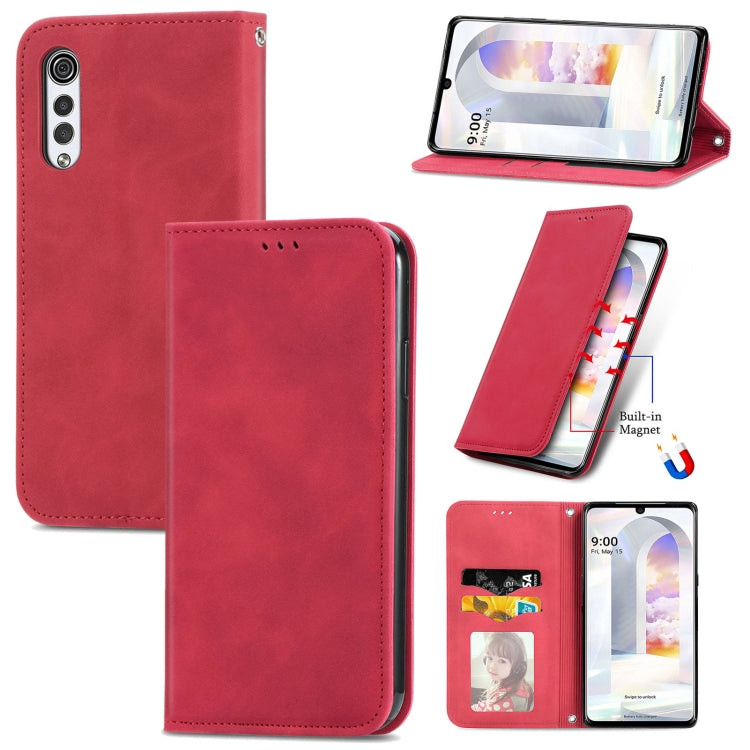 Retro Skin Feel Business Magnetic Horizontal Flip Leather Case with Holder & Card Slots & Wallet & Photo Frame, For vivo V21, For vivo V20 2021, For vivo S10/ S10 Pro, For vivo S7, For vivo S7 E, For LG Velvet 2 Pro, For Huawei Bova 8 SE Youth         ...