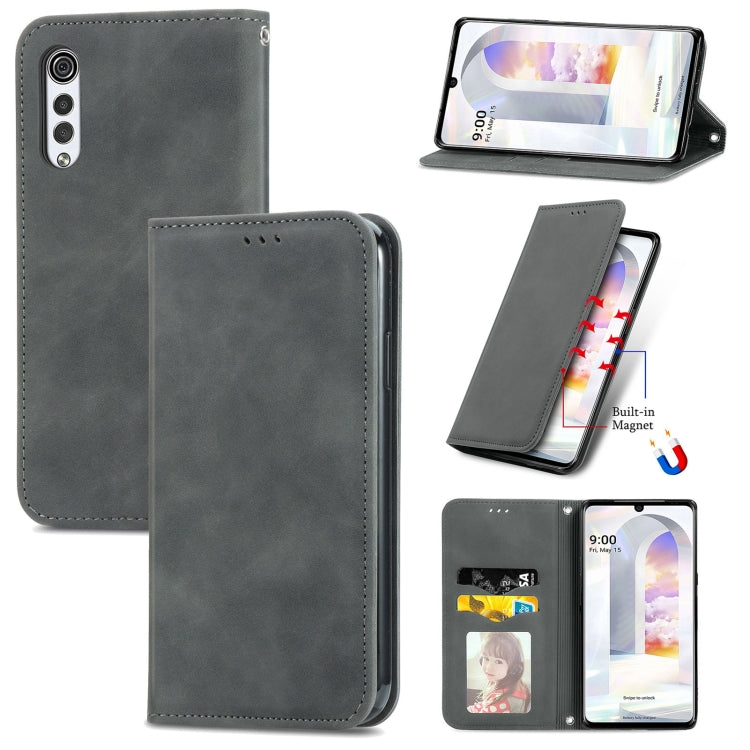 Retro Skin Feel Business Magnetic Horizontal Flip Leather Case with Holder & Card Slots & Wallet & Photo Frame, For vivo V21, For vivo V20 2021, For vivo S10/ S10 Pro, For vivo S7, For vivo S7 E, For LG Velvet 2 Pro, For Huawei Bova 8 SE Youth         ...