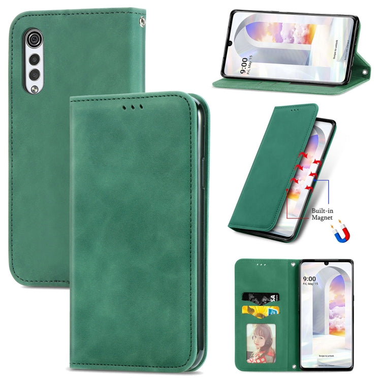 Retro Skin Feel Business Magnetic Horizontal Flip Leather Case with Holder & Card Slots & Wallet & Photo Frame, For vivo V21, For vivo V20 2021, For vivo S10/ S10 Pro, For vivo S7, For vivo S7 E, For LG Velvet 2 Pro, For Huawei Bova 8 SE Youth         ...
