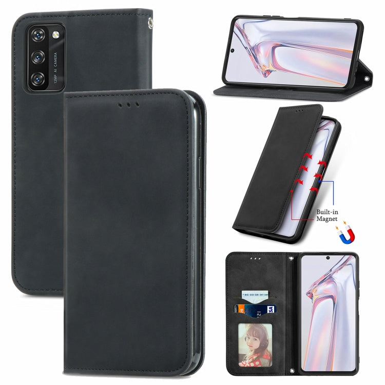 Retro Skin Feel Business Magnetic Horizontal Flip Leather Case with Holder & Card Slots & Wallet & Photo Frame, For vivo V21, For vivo V20 2021, For vivo S10/ S10 Pro, For vivo S7, For vivo S7 E, For LG Velvet 2 Pro, For Huawei Bova 8 SE Youth         ...