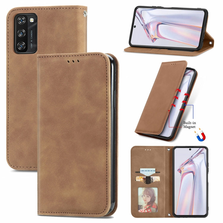 Retro Skin Feel Business Magnetic Horizontal Flip Leather Case with Holder & Card Slots & Wallet & Photo Frame, For vivo V21, For vivo V20 2021, For vivo S10/ S10 Pro, For vivo S7, For vivo S7 E, For LG Velvet 2 Pro, For Huawei Bova 8 SE Youth         ...