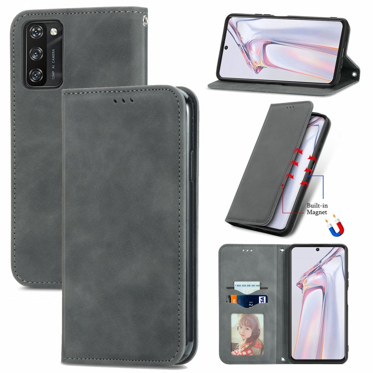 Retro Skin Feel Business Magnetic Horizontal Flip Leather Case with Holder & Card Slots & Wallet & Photo Frame, For vivo V21, For vivo V20 2021, For vivo S10/ S10 Pro, For vivo S7, For vivo S7 E, For LG Velvet 2 Pro, For Huawei Bova 8 SE Youth         ...