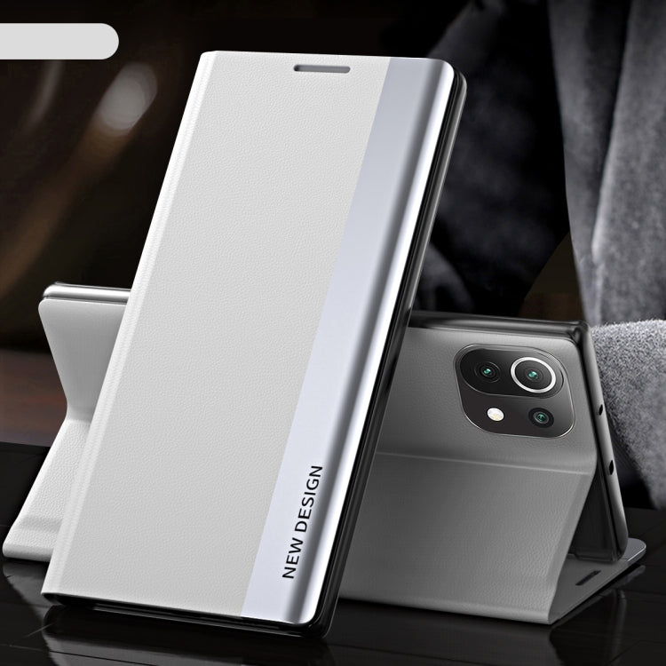 Side Electroplated Magnetic Ultra-Thin Horizontal Flip Leather Case with Holder, For Xiaomi Mi 11 Lite, For Xiaomi Mi 10T Lite, For Xiaomi Mi 11, For Xiaomi Mi 11 Pro, For Xiaomi Mi 10T / Mi 10T Pro, For Xiaomi Redmi Note 10 Pro