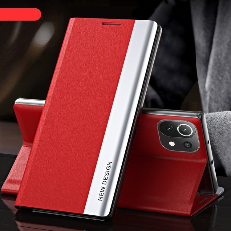 Side Electroplated Magnetic Ultra-Thin Horizontal Flip Leather Case with Holder, For Xiaomi Mi 11 Lite, For Xiaomi Mi 10T Lite, For Xiaomi Mi 11, For Xiaomi Mi 11 Pro, For Xiaomi Mi 10T / Mi 10T Pro, For Xiaomi Redmi Note 10 Pro