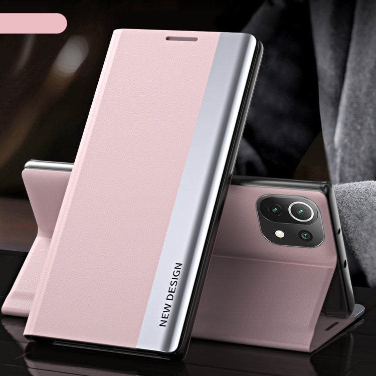 Side Electroplated Magnetic Ultra-Thin Horizontal Flip Leather Case with Holder, For Xiaomi Mi 11 Lite, For Xiaomi Mi 10T Lite, For Xiaomi Mi 11, For Xiaomi Mi 11 Pro, For Xiaomi Mi 10T / Mi 10T Pro, For Xiaomi Redmi Note 10 Pro