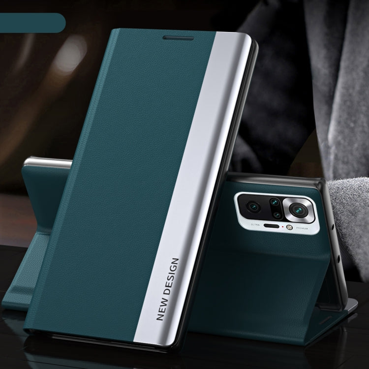 Side Electroplated Magnetic Ultra-Thin Horizontal Flip Leather Case with Holder, For Xiaomi Redmi 10, For Xiaomi Redmi Note 10 5G, For Xiaomi Redmi Note10 4G, For Xiaomi Redmi 9A, For Xiaomi Redmi 9C, For Xiaomi Redmi Note 9 Pro Max